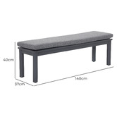 Temple &amp; Webster 2 Seater Kamari Outdoor Dining Bench