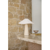 Temple &amp; Webster Totti Travertine-Look Table Lamp