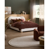 Temple &amp; Webster Paloma Boucle Gas Lift Storage Bed
