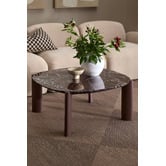 Temple &amp; Webster Marilyn Square Marble Coffee Table