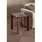 Temple &amp; Webster Marilyn Merlot Marble Coffee &amp; Side Table Set