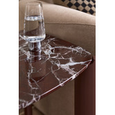 Temple &amp; Webster Marilyn Merlot Marble Coffee &amp; Side Table Set