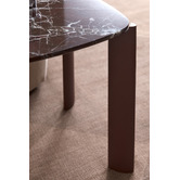 Temple &amp; Webster Marilyn Merlot Marble Coffee &amp; Side Table Set