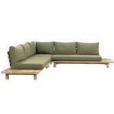 Temple &amp; Webster 5 Seater Clifton Acacia Wood Outdoor Modular Lounge Set