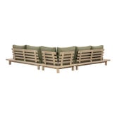 Temple &amp; Webster 5 Seater Clifton Acacia Wood Outdoor Modular Lounge Set