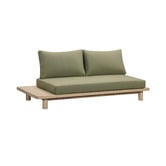 Temple &amp; Webster 5 Seater Clifton Acacia Wood Outdoor Modular Lounge Set