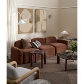 Temple &amp; Webster Marilyn Square Marble Coffee &amp; Side Table Set