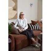 Temple &amp; Webster Cami 4 Seater Chenille Modular Sofa