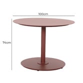 Temple &amp; Webster Nadi Aluminium Outdoor Dining Table