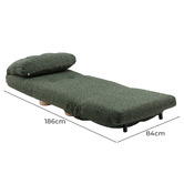 Temple &amp; Webster Bliss Upholstered Single Sofa Bed
