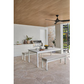 Temple &amp; Webster 2 Seater Kamari Outdoor Dining Bench