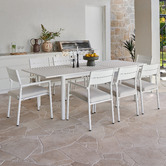 Temple &amp; Webster 8 Seater Kamari Extendable Outdoor Dining Table