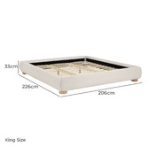 Temple &amp; Webster Paloma Boucle Bed Base