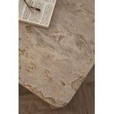 Temple &amp; Webster Misha Rectangle Mango Wood &amp; Marble Coffee Table
