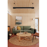 Temple &amp; Webster Natural Alba Hand-Woven Jute Round Rug