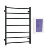 Temple &amp; Webster Winter Warmer Matte Black Heated Towel Rail Package