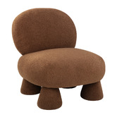 Temple &amp; Webster Caramel Barney Boucle Accent Chair