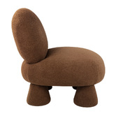 Temple &amp; Webster Caramel Barney Boucle Accent Chair