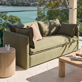 Temple &amp; Webster 2.5 Seater Forest Green Hayman Outdoor Sofa