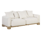 Temple &amp; Webster 3 Seater White Piper Outdoor Sofa