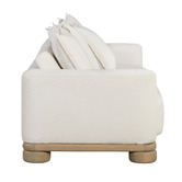 Temple &amp; Webster 3 Seater White Piper Outdoor Sofa