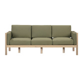 Temple &amp; Webster 5 Seater Olive Green River Outdoor Sofa Set