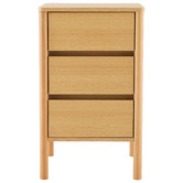 Temple &amp; Webster Jimmy 3 Drawer Bedside Table