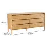 Temple &amp; Webster Jimmy 6 Drawer Chest