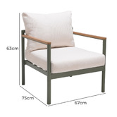Temple &amp; Webster 5 Seater Coogee Outdoor Lounge Dining Set