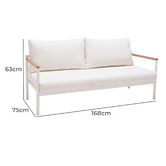 Temple &amp; Webster 5 Seater Coogee Outdoor Lounge Dining Set