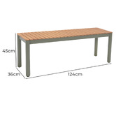 Temple &amp; Webster 2 Seater Coogee Outdoor Dining Bench