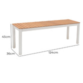 Temple &amp; Webster 2 Seater Coogee Outdoor Dining Bench