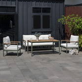 Temple &amp; Webster 5 Seater Coogee Outdoor Lounge Dining Set
