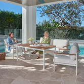 Temple &amp; Webster 5 Seater Coogee Outdoor Lounge Dining Set