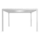 Temple &amp; Webster Arki Louvred Steel &amp; Aluminium Gazebo