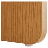 Temple &amp; Webster Talia Travertine-Look Console Table