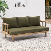 Temple &amp; Webster Bellambi Acacia Wood Outdoor Daybed