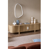 Temple &amp; Webster Laila Mango Wood &amp; Marble TV Unit