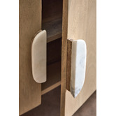 Temple &amp; Webster Laila Mango Wood &amp; Marble TV Unit