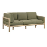 Temple &amp; Webster 5 Seater Olive Green River Outdoor Modular Sofa Set