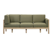 Temple &amp; Webster 5 Seater Olive Green River Outdoor Modular Sofa Set