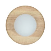Temple &amp; Webster Fowler Rubberwood Wall Light