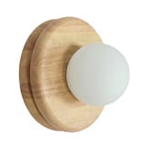 Temple &amp; Webster Fowler Rubberwood Wall Light