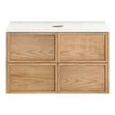 Temple &amp; Webster Cali 900mm Wall Hung Single Vanity