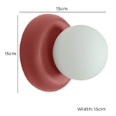 Temple &amp; Webster Merlot Howie Wall Light