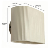 Temple &amp; Webster Halcyon Ceramic Fluted Wall Light