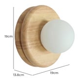 Temple &amp; Webster Fowler Rubberwood Wall Light