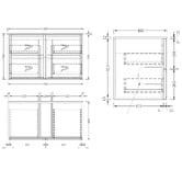 Temple &amp; Webster Cali 900mm Wall Hung Single Vanity