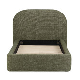 Temple &amp; Webster Emery Upholstered Bed &amp; The Luxe Hybrid Mattress Set