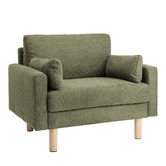 Temple &amp; Webster Oslo 3 Seater Upholstered Sofa &amp; Armchair Set